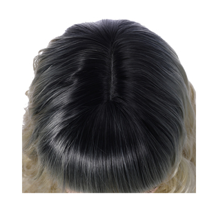 Prix <span class=keywords><strong>pas</strong></span> <span class=keywords><strong>cher</strong></span> <span class=keywords><strong>Halloween</strong></span> Party court bouclé dentelle avant Rose haute température soie rose perruques de cheveux synthétiques - Product Image 6