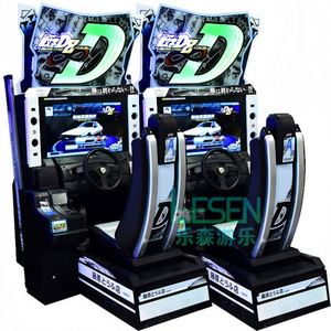 Équipement de divertissement intérieur, machine de jeu de course simulateur à monnayeur pour 2 joueurs, jeu vidéo de conduite de voiture d'arcade - Product Image 1