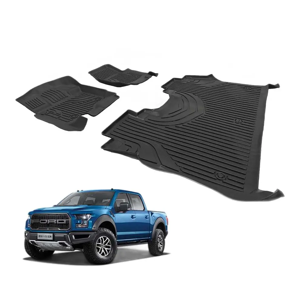 Heavy Duty Pickup xe tải bảo vệ phụ kiện không thấm nước 3D sàn xe lót cho Ford F-150 Raptor tùy chỉnh phù hợp với thảm xe