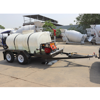 Portable mobile de remorque de réservoir d'eau de ferme 3000L avec la pompe à haute pression