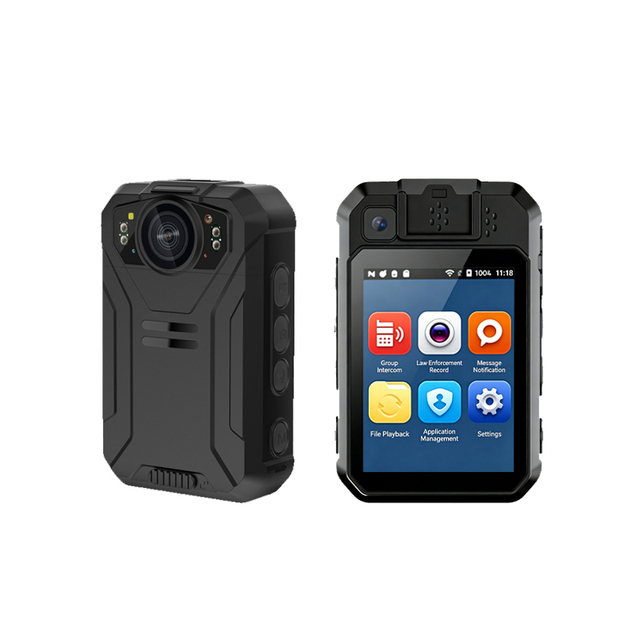 4G WiFi Body Worn Camera with Night Vision SOS GPS GB28181 SDK Audio Video Recorder Touch Screen CMOS Sensor