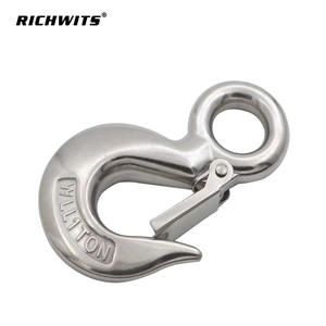 Gancho de Carga Deslizante Tipo Ojo de Acero Inoxidable Estilo Americano S320 con Eslingas de Gancho de Grúa Antidesprendimiento - Product Image 2