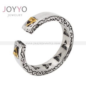 Nouveau Design L'Oeil de la Providence Anneau Ouvert En Acier Inoxydable Illuminati Puissant Anneau de Souhait et de Protection Franc-Maçon Hommes Bijoux - Product Image 4