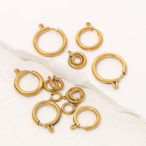 ACEWORKS 18K PVD Gold Stainless Steel <b>Spacers</b> Jewelry | 6mm/18mm Sizes | Waterproof Durable Connector for Necklace Making - Product Image 1