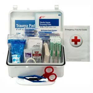 Home Essential Portable Waterproof Plastic Case Home Use PP Plastic Carrier Hse First Aid Package Kit Function Box Full Empty