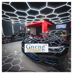 Anti-Glare Ceiling Car Wash Equipment Gym Exhibition Hexagonal Led Light