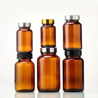 Emballage pharmaceutique, flacon en verre ambré pour médicaments, pilules, capsules, soins de santé, 60 ml, 75 ml, 100 ml, 150 ml, 200 ml, 250 ml