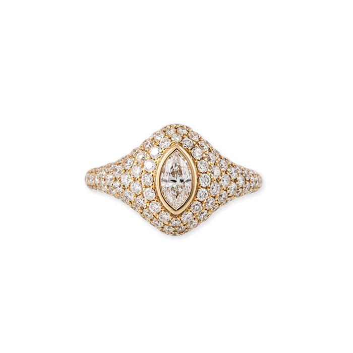 18k gold oval