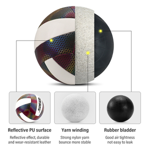 Balón de Voleibol de Playa 2026, Nuevo, Personalizado con Logotipo Escolar, Impresión en PU Reflectante, Ecológico, con Químicos Más Seguros, Tamaño 5, para Exteriores - Product Image 5