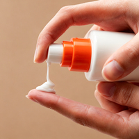 Flacon pulvérisateur/pompe en verre blanc rond de 30 ml, 50 ml, 120 ml, 150 ml avec bouchon à vis et pot de 30 g, 50 g pour crème de soin de luxe