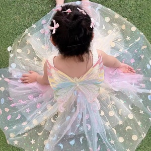 High-quality <strong>Rainbow</strong> Tulle <strong>Wedding</strong> <strong>Dress</strong> for Girl Embroidered Butterfly Wings Girls <strong>Dresses</strong> for Party - Product Image 2
