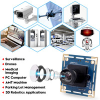 ELP Fourniture d'usine Webcam 8 mégapixels IMX179 Module de caméra Full hd sans distorsion Mini caméra Usb hd pour Kiosque Atm Robotic