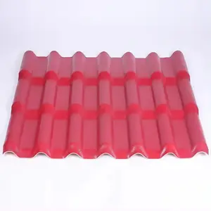 Tegole tegole in resina rossa a buon mercato all'ingrosso tegole in Sud africa materiale del tetto in resina sintetica tegola