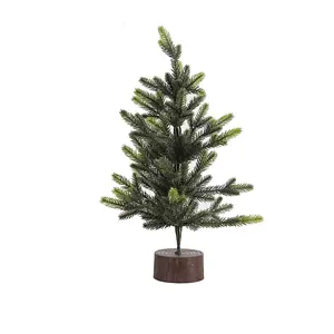 Artificial PE Christmas Tree Mini Assorted Pine Tree For Holiday Party DIY Room Table Top Christmas Decor Window Decoration