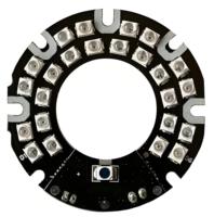 Carte PCB LED IR annulaire ODM 850nm avec 24 LED SMD 2835 pour caméra CCTV, éclairage infrarouge de vision nocturne, illuminateur IR