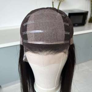 <span class=keywords><strong>Perruque</strong></span> médicale pour l'alopécie, en cheveux humains bruts vierges européens, perruques Lace Front Remy sans colle de qualité supérieure - Product Image 6