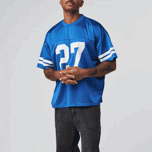 Maillot d'entraînement de football personnalisé avec logo et numéro, nouveau style, tissu doux de qualité supérieure, maillot de football américain en vente en ligne - Product Image 5