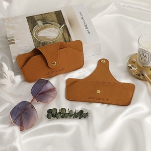 Étui à lunettes personnalisé avec logo, en microfibre, sac à bijoux pour lunettes, pochette portable pour lunettes et bijoux, organiseur pour femmes et hommes avec bouton - Product Image 4