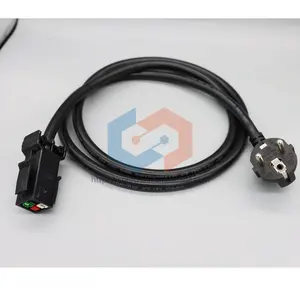 Venta caliente 1,5 M Cable de alimentación estándar europeo 16A 250V Alta potencia 4000W S21 T21 Cable adaptador de cable de alimentación