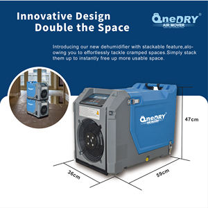 Déshumidificateur commercial compact 90pints Déshumidificateur industriel portable avec pompe pour la restauration des dommages causés par l'eau - Product Image 5