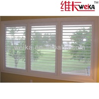 Volet PVC/UPVC, fenêtre en PVC Jalousie, portes coulissantes à louvre UPVC Fenêtre d'obturateur fixe