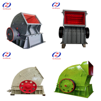 Mini concasseur à marteaux pour le recyclage des débris de construction, petit broyeur à marteaux portable pour le concassage du béton et des briques sur site