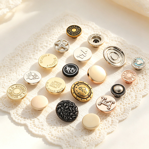 Zinc Alloy Garment Shank Buttons Custom Logo Embossed Vintage Plating Metal Buttons for Suit <b>Jacket</b> Overcoat - Product Image 6
