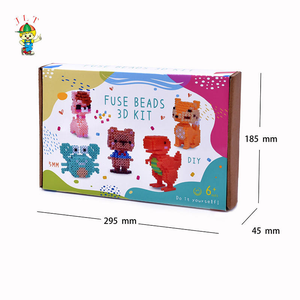 Fourniture directe d'usine pas cher 3D Hama perles bricolage artisanat ensemble multicolore 5mm EVA fusible perles Kit pour enfants jouet fait main - Product Image 6