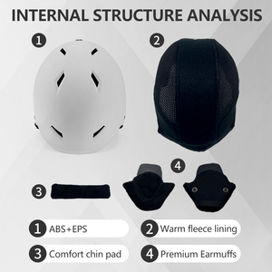 Nhà máy logo tùy biến thiết kế mới chất lượng cao abs shell <span class=keywords><strong>snowboard</strong></span> mũ bảo hiểm thể thao trượt tuyết mũ bảo hiểm - Product Image 4