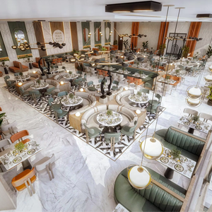 أريكة مطعم نصف مستديرة خشبية كبيرة الحجم راقية 3 مقاعد أريكة متقاطعة فاخرة لقضبان المطاعم - Product Image 5