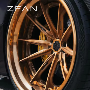 Rines ZFAN de Fibra de Carbono Forjados con Acabado Cromado Profundo de 18-24 Pulgadas 5x112/114.3/120/130 para <span class=keywords><strong>McLaren</strong></span> 720S BMW <span class=keywords><strong>Lamborghini</strong></span> - Product Image 1