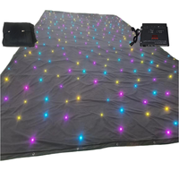 Rideau LED de scène de haute qualité à 8 canaux DMX, CRI 95, RGB 3-en-1, dimmable, lumière du jour 6000K, tailles personnalisables