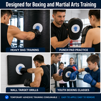 Pegatinas de impacto personalizadas para entrenamiento de boxeo, azules, para marcar golpes y mejorar la precisión en sacos de boxeo y entrenamiento.