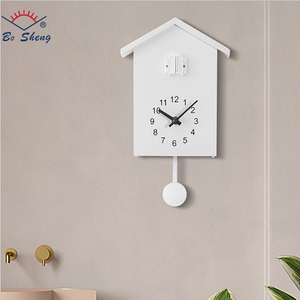 Reloj <span class=keywords><strong>de</strong></span> pared <span class=keywords><strong>de</strong></span> estilo nórdico para el hogar, cronógrafo decorativo con sonido <span class=keywords><strong>de</strong></span> pájaro - Product Image 2