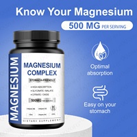 Capsules de magnésium complexe en gélules molles pour le sommeil réparateur, des os et des muscles plus forts, complément de vitamines et de minéraux pour la santé
