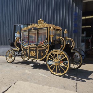 Carruaje Real Eléctrico Negro de Lujo, Nuevo Modelo para Múltiples Ocasiones, Carruaje Antiguo para Bodas, Carruaje sin Caballos para Princesas - Product Image 5