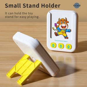 เครื่องเรียนรู้การอ่านคำศัพท์แบบขายส่ง Samtoycn ของเล่นเสริมพัฒนาการทางประสาทสัมผัสสำหรับเด็กออทิสติก บัตรคำศัพท์พูดได้ภาษาสเปน พร้อมการ์ด 55 ใบ - Product Image 2