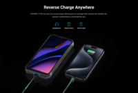 Smartphone robuste Fossibot F105 pour utilisation en extérieur, résistant aux chutes, étanche IP68, écran HD+ de 6,745 pouces, batterie de 10300 mAh, appareil photo 20 MP, Android 14