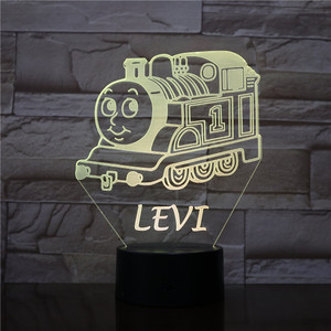 <span class=keywords><strong>Thomas</strong></span> Little Train conçoit une lampe optique 3d adorable lampe cadeau pour enfants 7 couleurs clignotant led veilleuse pour enfants cadeau - Product Image 4