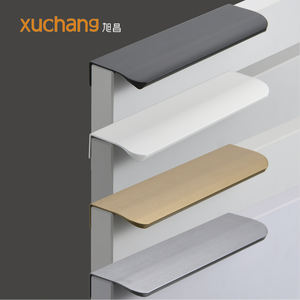 Versteckte Schublade Hardware Aluminium Profil Griff Türgriffe für Küchen schränke Kommoden Schlafzimmer Badezimmer Hotels - Product Image 1