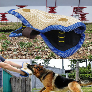 Jouet à mâcher pour chien professionnel, résistant aux morsures, en chanvre et en jute, coussin <span class=keywords><strong>d</strong></span>'entraînement, poignées résistantes à la mastication, équipement <span class=keywords><strong>d</strong></span>'agilité pour l'entraînement - Product Image 2