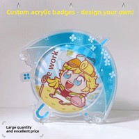 Support de badges en acrylique personnalisé selon votre design GUMI-GUMI, cadre photo décoratif, étui de protection haute transparence pour badges