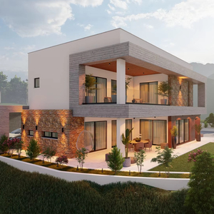 Maison préfabriquée à deux étages de 325 m2, design moderne, maisons préfabriquées avec <span class=keywords><strong>garage</strong></span> de 40 m2 inclus et 4 chambres + 3 salles de bain - Product Image 4