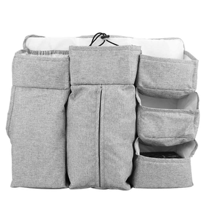 Organizador de Fraldas para Bebê com Múltiplos Bolsos para Pendurar no Berço, Organizador de Fraldas para Berçário, Armazenamento para Berço e Trocador - Product Image 2