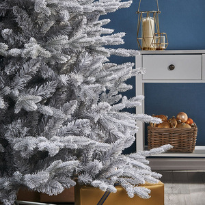 Indoor 12FT Giant Flocked LED <strong>Christmas</strong> <strong>Tree</strong> Holiday Decoration Snow Effect PE PVC <strong>Christmas</strong> <strong>Tree</strong> <strong>with</strong> <strong>Lights</strong> - Product Image 4