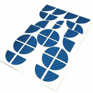 कार्बन फाइबर पैटर्न स्टिकर बीएमडब्ल्यू के लिए सभी भ्रूण कैप सामने के पीछे के हुड ट्रंक ग्रिल लोगो - Product Image 4