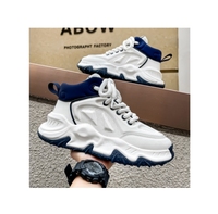 Chaussures de sport pour hommes, chaussures de course tendance, chaussures décontractées en popcorn, chaussures pour hommes, semelle épaisse, augmentation de la taille
