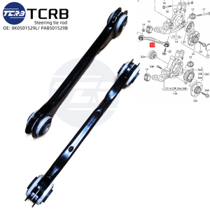 ذراع تحكم تعليق خلفي سفلي مستقيم أيمن وأيسر لنظام التوجيه الآلي PAB501529B لسيارات أودي A4 8K2 وبورش 8K0501529L - Product Image 3