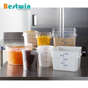 8 kg. Mờ vòng nhựa Polypropylene container lưu trữ thực phẩm với đo lường - Product Image 5