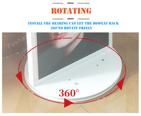 Présentoir rotatif double face en métal pour magasin de détail Présentoir à spinner en panneau perforé pour chaussettes